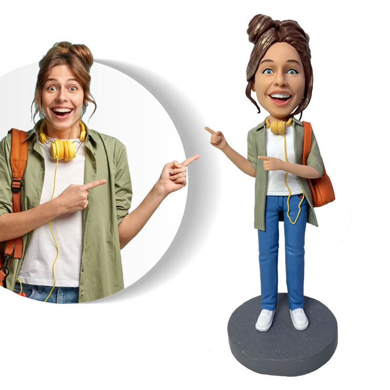 Customizable Woman's Bobblehead
