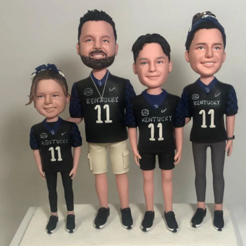 Customizable four Bobbleheads