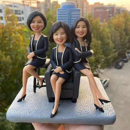 Customizable three Bobbleheads